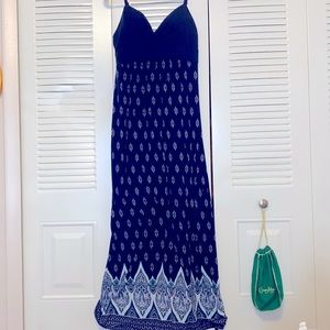 Just Be, long blue spring dress